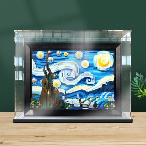 适用乐高21333星月油画防尘展示