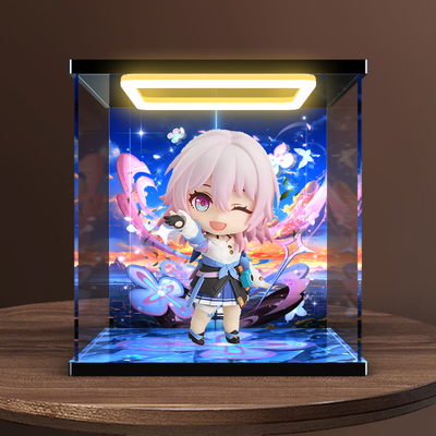 适用 良笑社 粘土人#2456 崩坏:星穹铁道 三月七手办灯光展示盒