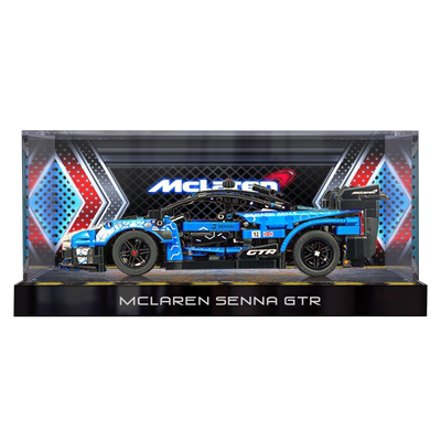 GVT亚克力防尘盒适用乐高迈凯伦塞纳SennaGTR收纳透明42123展示盒