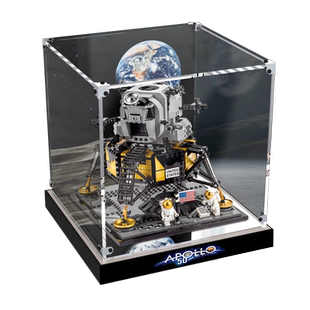 展示盒适用阿波罗11号登月舱乐高10266积木模型亚克力 透明防尘罩