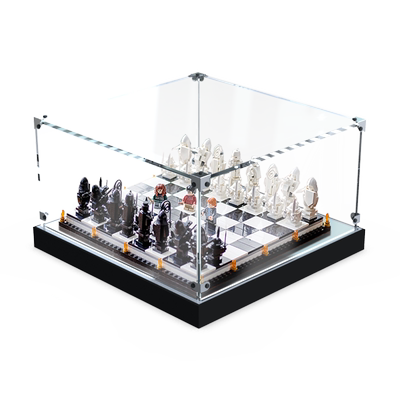 展示盒透明适用乐高76392 哈利波特霍格沃茨巫师棋模型防尘收纳盒