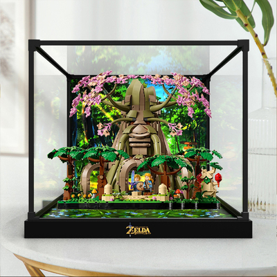 适用乐高 塞尔达传说 77092 德库树 2in1模型亚克力合金框展示盒