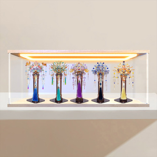 亚克力收纳盒适用艺模凤冠 3D立体朱雀凤冠金属拼装模型展示盒