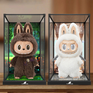 亚克力展示盒适用泡泡玛特zimomo阴晴大天使 labubu公仔玩偶展柜