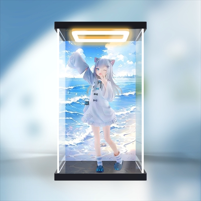 亚克力灯光展示盒适用FuRyu Trio-Try-iT Nachoneko猫娘 景品手办