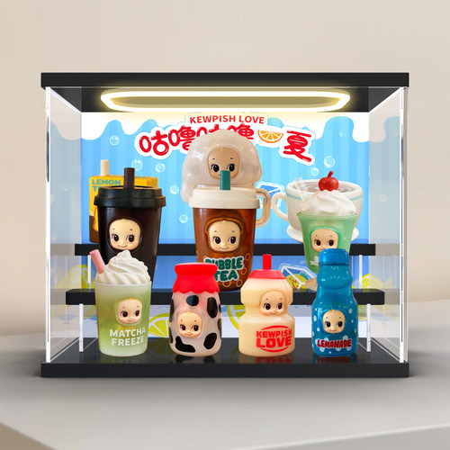 古薇媞适用丘比咕噜咕噜夏系列手办盲盒可爱Q版萌趣办摆件展示盒