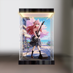 亚克力灯箱展示盒适用FuRyu TENITOL孤独摇滚后藤独后藤一里手办