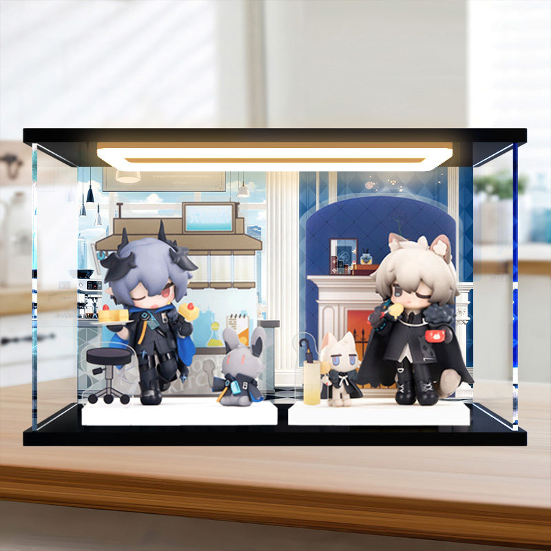 古薇媞适用APEX来份甜点系列 明日方舟 逻各斯 银灰手办 展示盒图片