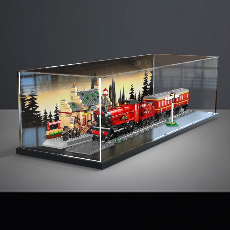 亚克力展示盒适用乐高76423哈利波特霍格沃茨特快与霍格莫德车站