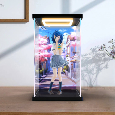 回型灯亚克力展示盒适用GSC PUP 败北女角太多了 八奈见杏菜 手办