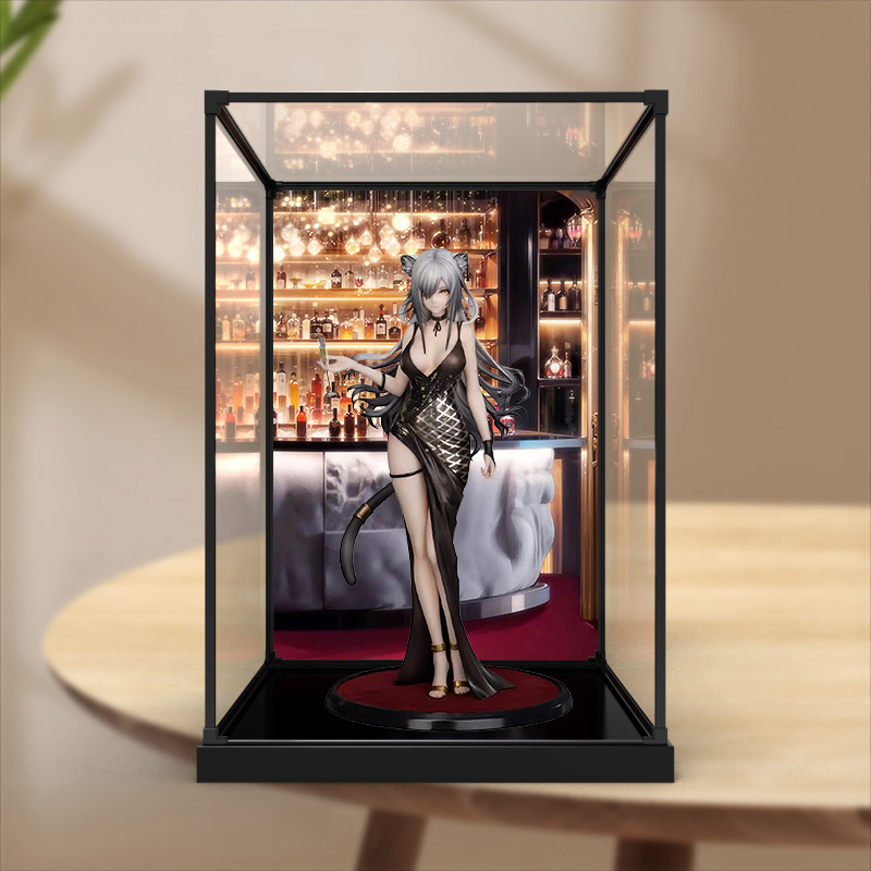 亚克力主题合金框展示盒适用Myethos 明日方舟 黑 盛礼 手办模型