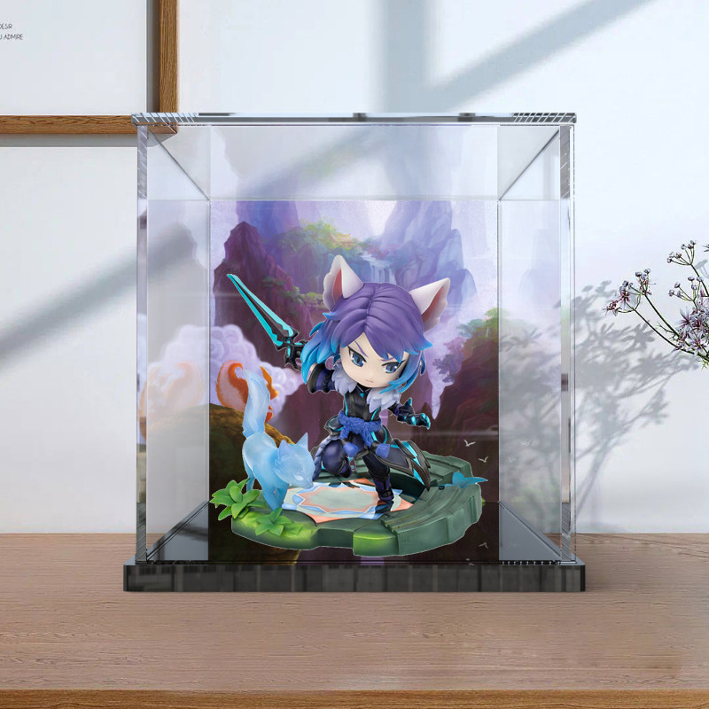 适用lego乐高千年之狐李白手办模型玩具防尘盒亚克力展示盒透明罩