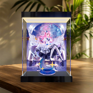 适用良笑社 蔚蓝档案 圣园未花星之呼唤手办灯箱款亚克力展示盒