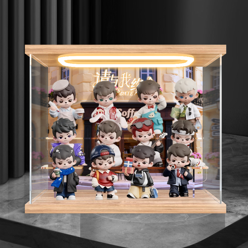亚克力展示盒适用Rayan请与我约会盲盒哥哥五代潮玩手办摆件礼物