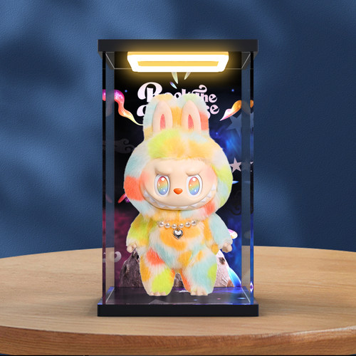 亚克力展示盒适用泡泡玛特labubuTHE MONSTERS前方高能搪胶手办