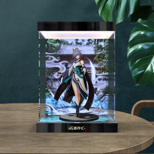 适用Myethos 绷坏3 符华 云墨丹心 手办亚克力主题背景灯箱展示盒