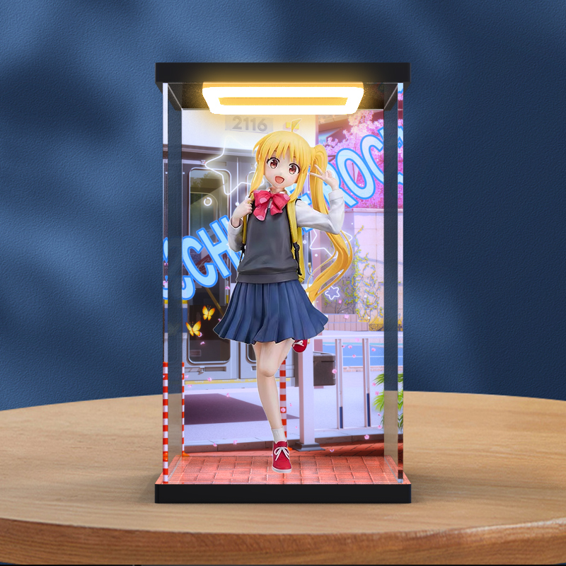亚克力高清回灯款展示盒适用GSC孤独摇滚!动画版 伊地知虹夏 手办