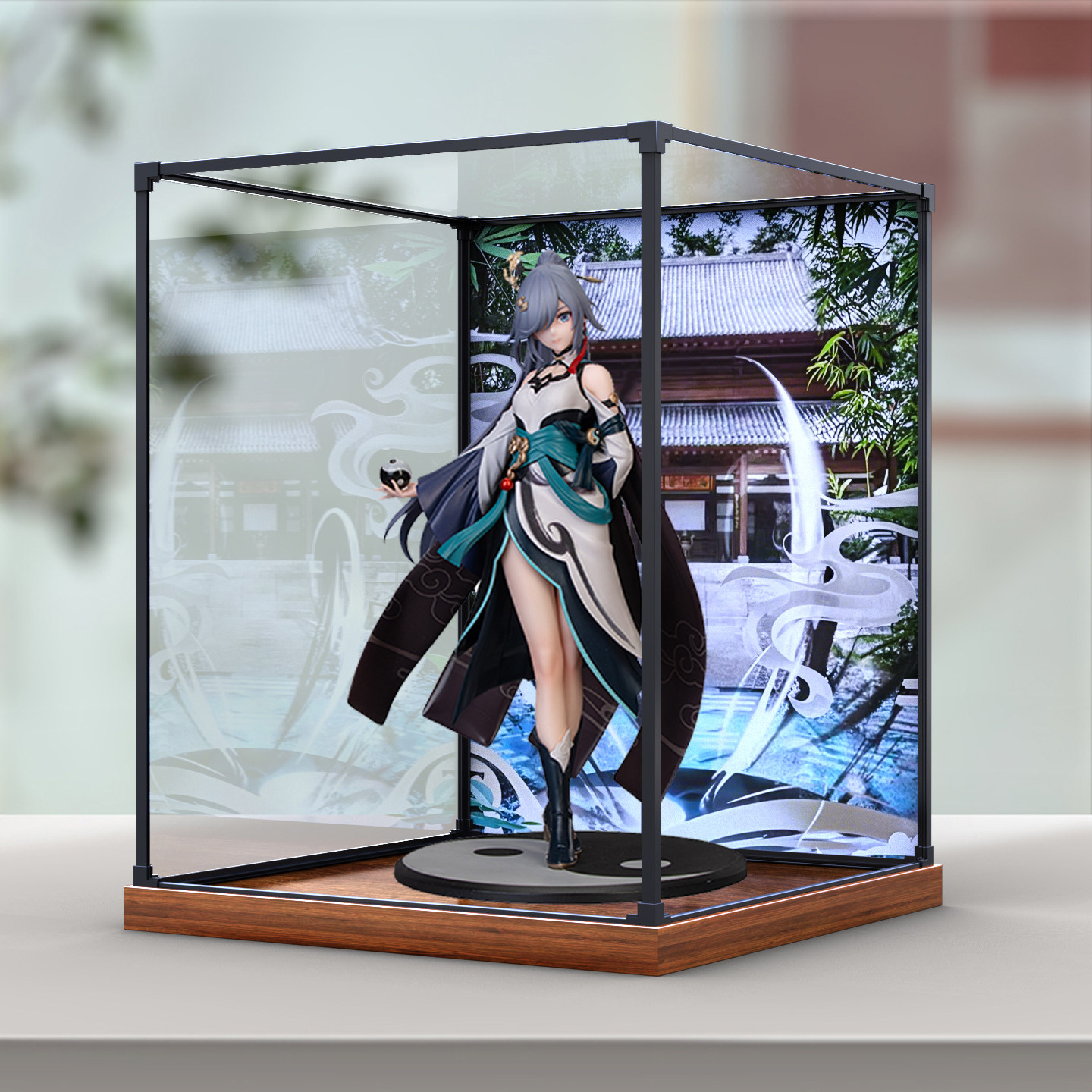 亚克力合金框展示盒适用Myethos 崩坏3 符华 云墨丹心 手办收纳