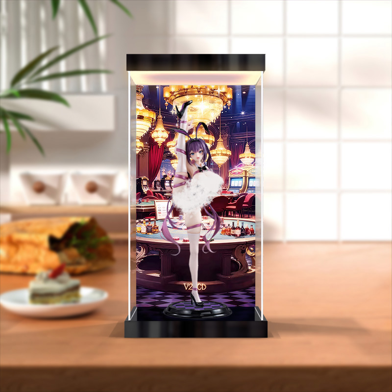 适用大漫匠AniMester Shiny系列 甜心小兔 尤娜酱灯箱款展示盒