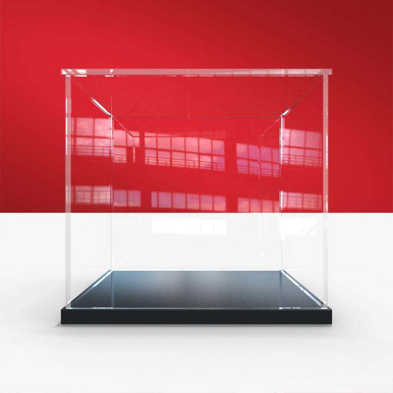 亚克力展示盒适用 10328玫瑰花积木透明防尘罩模型玩具收纳盒