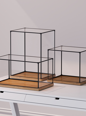 收纳盒高透明定制模型动漫高达防尘罩手办积木展示盒亚克力一体式