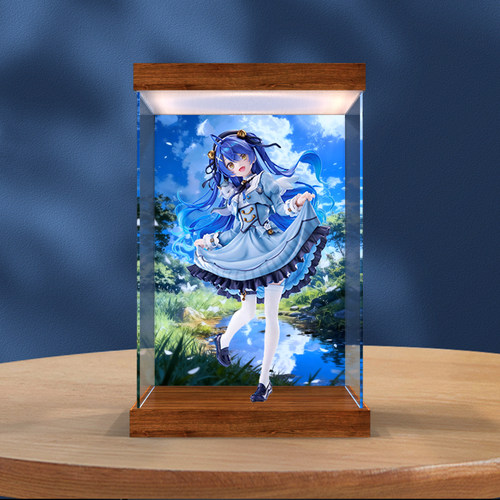 亚克力主题灯箱款展示盒适用FNEX 虚拟主播-彩虹社 天宫心 手办
