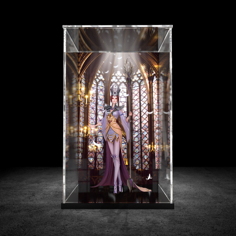 适用擎苍斗罗大陆比比东等比例手办正版动漫周边摆件模型展示盒