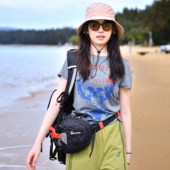 原创 透气速干T恤女式 卓尼维斯户外夏季 健身登山四面弹力显瘦短袖