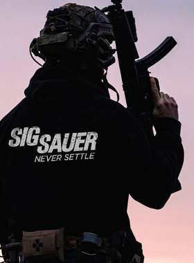 硬汉俱乐部  机械厂牌 SIG西格绍尔主题 连帽卫衣 套头帽衫