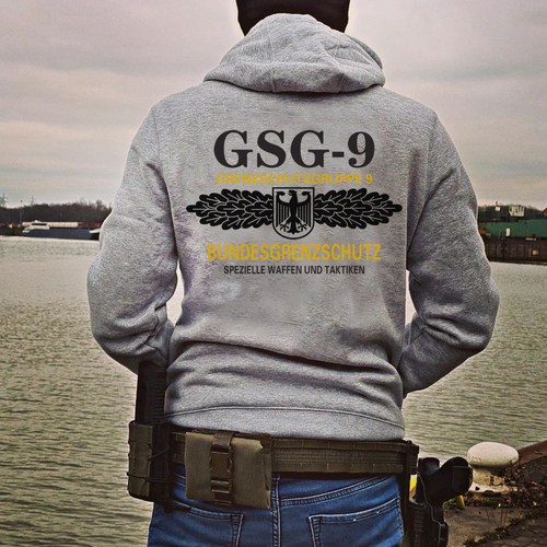 硬汉俱乐部  全球精英小队主题 德国GSG-9连帽卫衣 帽衫