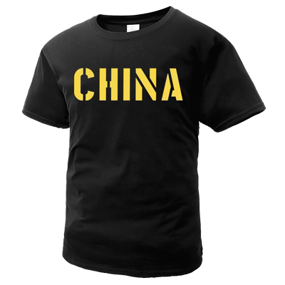 CHINA印花款圆领短袖T恤