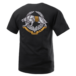 夏季新品短袖T恤 海妖徽章饿狼主题印花T恤 军迷主题款