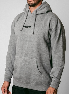 秋冬新品 小众防务系列 法老FERR划线设计基础款连帽印花卫衣