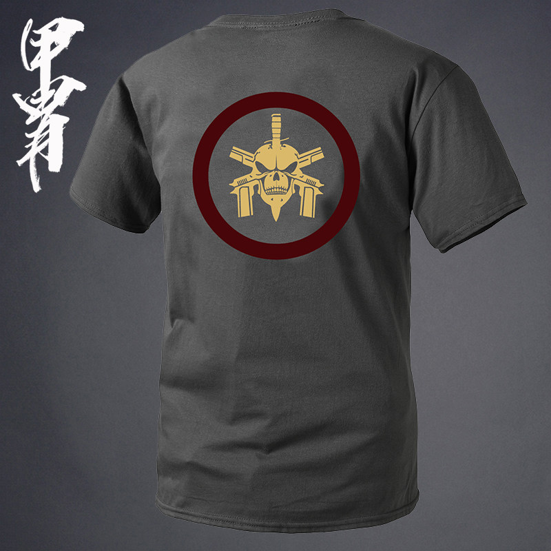 bope精英死亡小队巴西t恤男装水洗棉上衣t恤军迷短袖