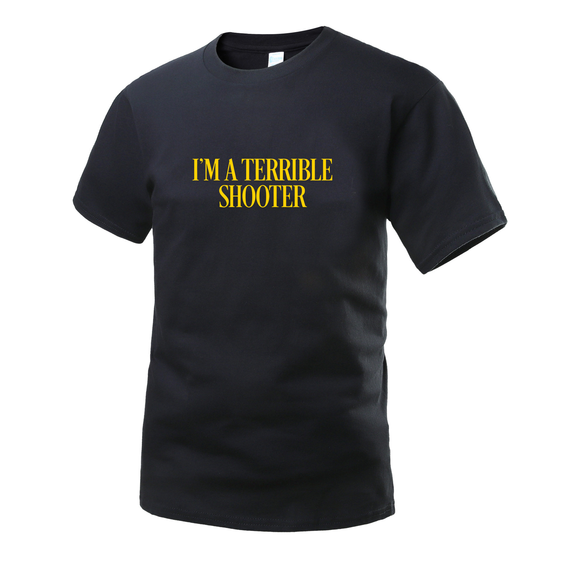 硬汉俱乐部  夏季新品 英文文化衫 我是一位可怕的射手 短袖T恤