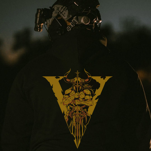 甲胄硬汉户外战术卫衣连帽衫 来自维京的战士 帽衫