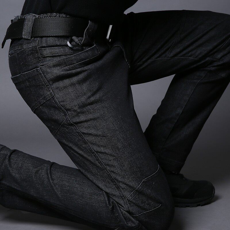 甲胄代号教官秋冬战术牛仔裤军迷裤作训裤男弹力修身工装裤