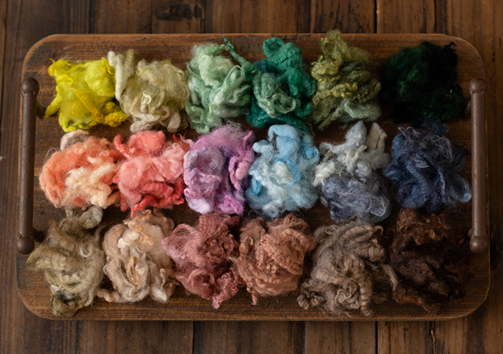 散羊毛多色填充铺垫配饰