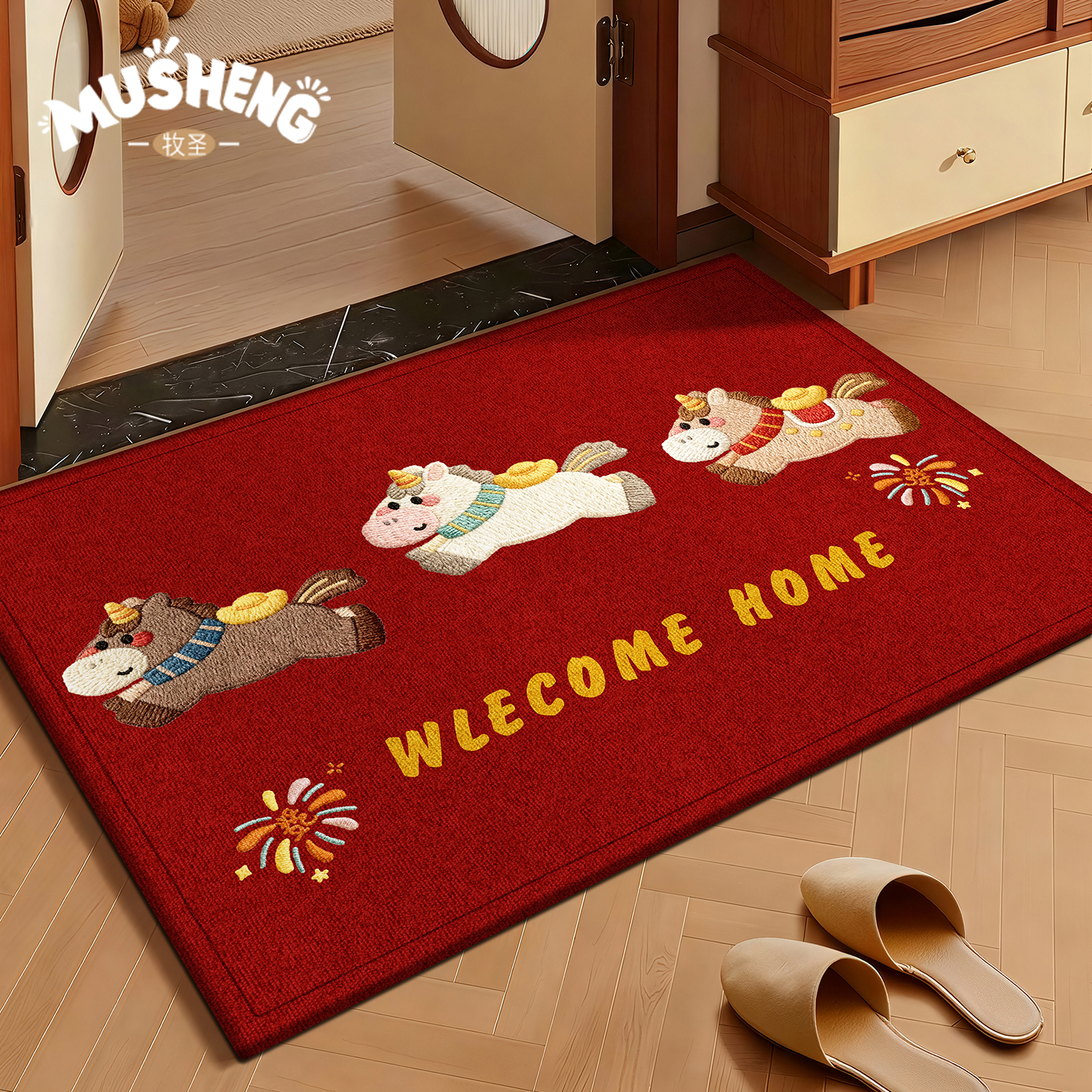 入户门地垫比利时绒毯玄关防滑垫