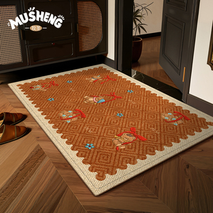 2026新款 入户门地垫家用玄关防滑脚垫卡通可爱高级感除尘进门地毯