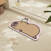 卡通可爱地垫浴室化妆室吸水凉垫防滑脚垫厕所门口软垫子矽藻泥地