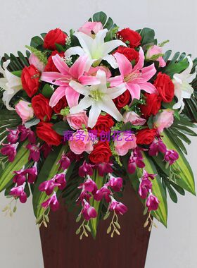 仿真花假花装饰花塑料花讲台花