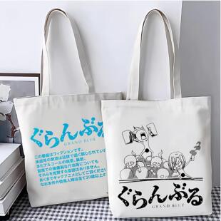 碧蓝之海帆布背包古手川千纱北原伊织有拉链内袋周边二次元