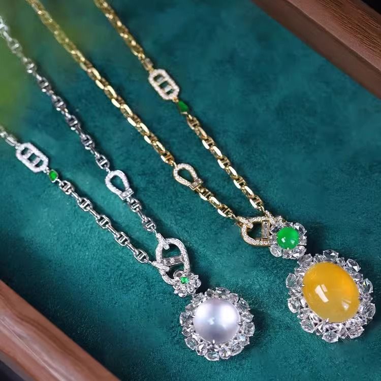 新款万能扣项链镀银色钻石项链万用能链超百搭时尚可调节DIY项链