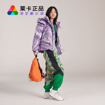 阿迪达斯女子拉链连帽棉服