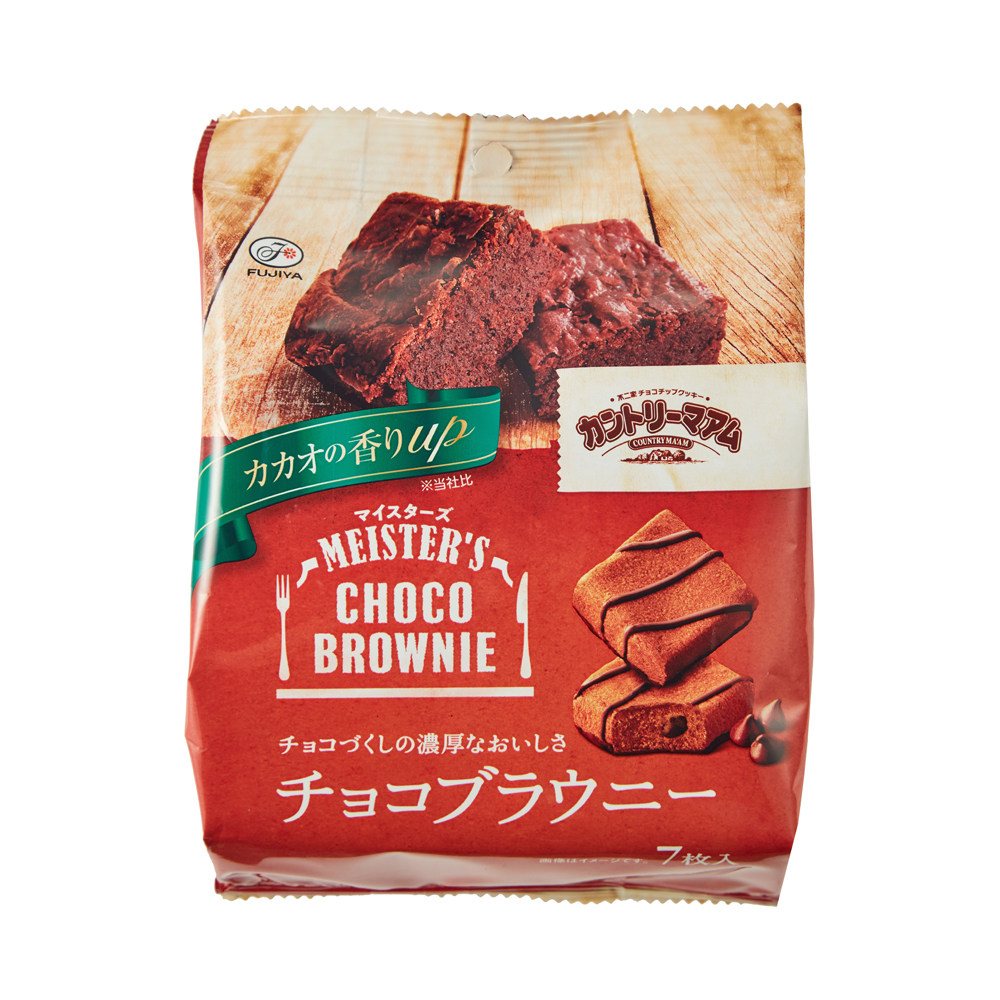 盒马代购不二家布朗尼巧克力味软曲奇76g日本进口云感酥软零食