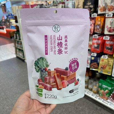 盒马代购 蔬果优纤VC山楂条 220g健康营养膳食纤维软糯香甜