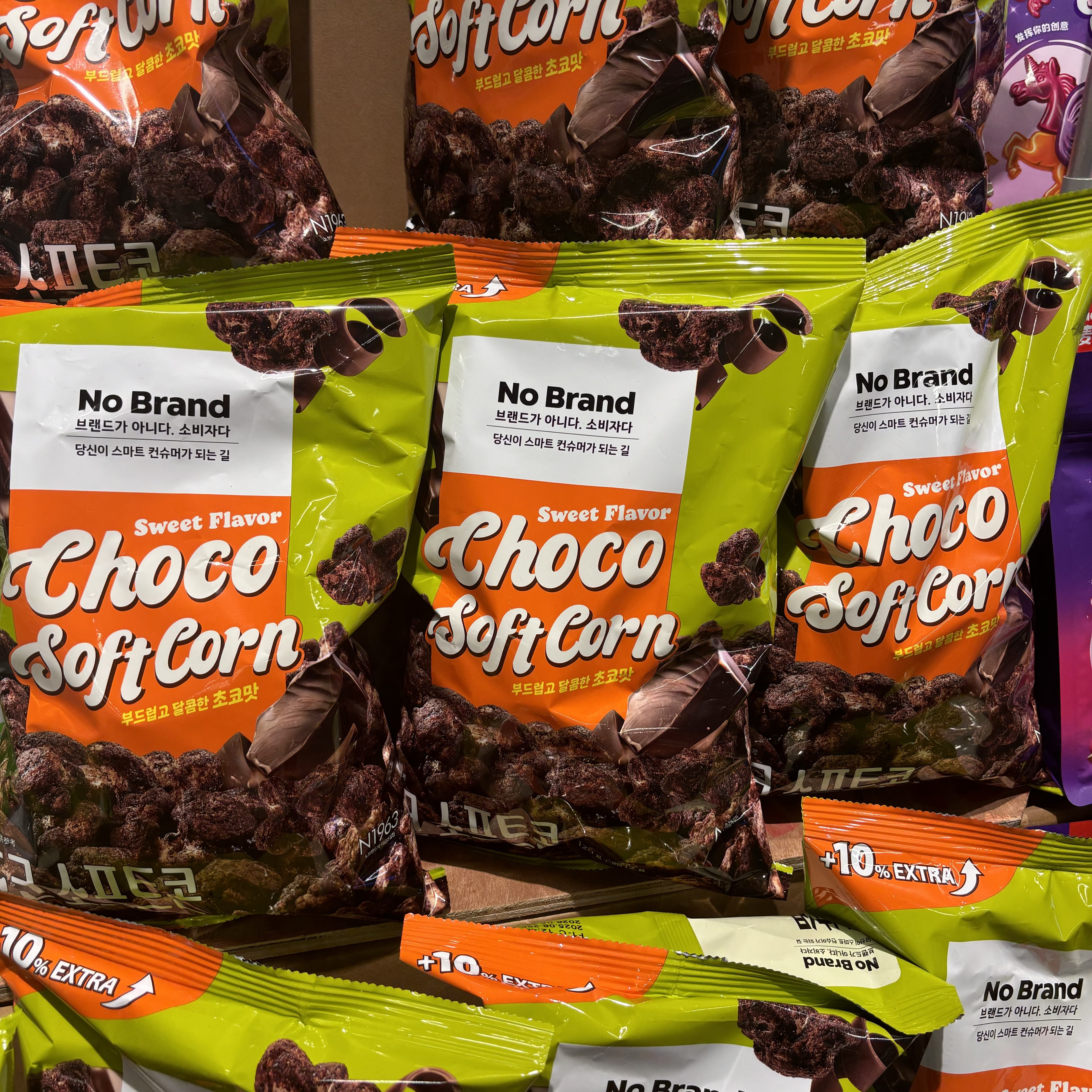 盒马代购No Brand/诺倍得 玉米卷巧克力味 120g韩国进口零食新品