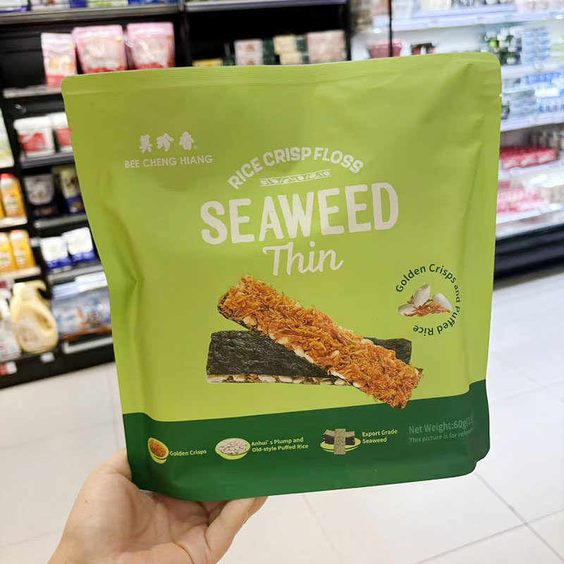 盒马代购美珍香米酥肉松海苔片60g洁净配料健康零食三重美味