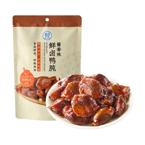 盒马代购鲜卤鸭肫 酱香味110g鲜卤软嫩Q弹 深卤甜辣无腥 酱香味